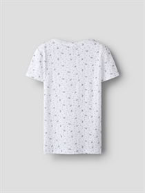 NAME IT Hulmønster T-shirt Juliette Bright White